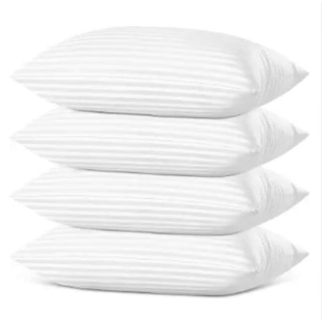 OrkaSleep Everyday Luxurious Microfiber Quilted Polyester Fibre Solid Sleeping Pillow