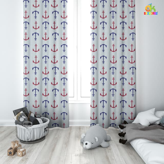 Orka Kids Door Curtain Pack of 2, (D8)