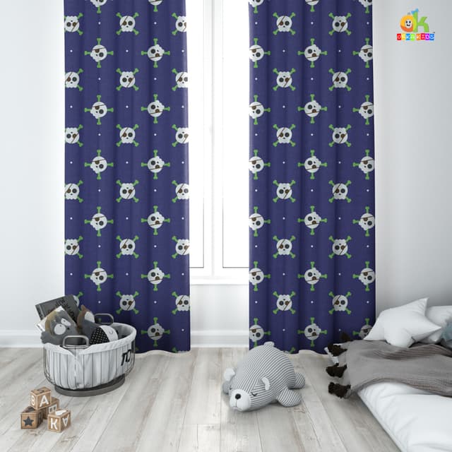 Orka Kids Door Curtain Pack of 2, (D14)