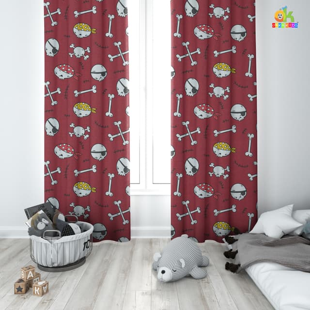 Orka Kids Door Curtain Pack of 2, (D16)