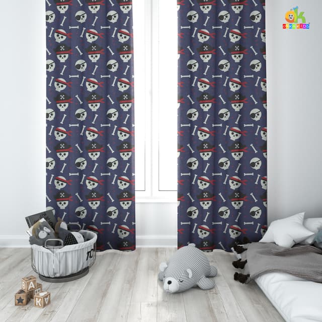 Orka Kids Door Curtain Pack of 2, (D25)