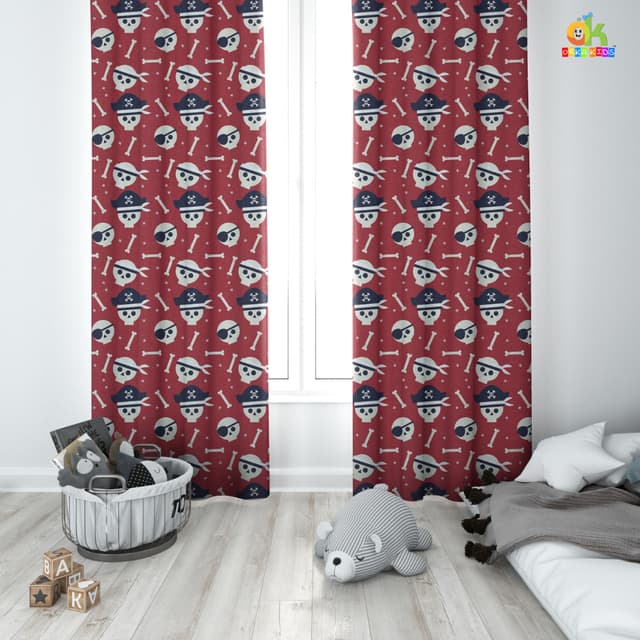Orka Kids Door Curtain Pack of 2, (D26)