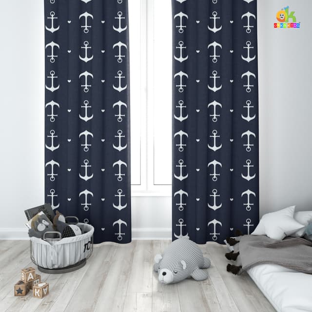 Orka Kids Door Curtain Pack of 2, (D31)