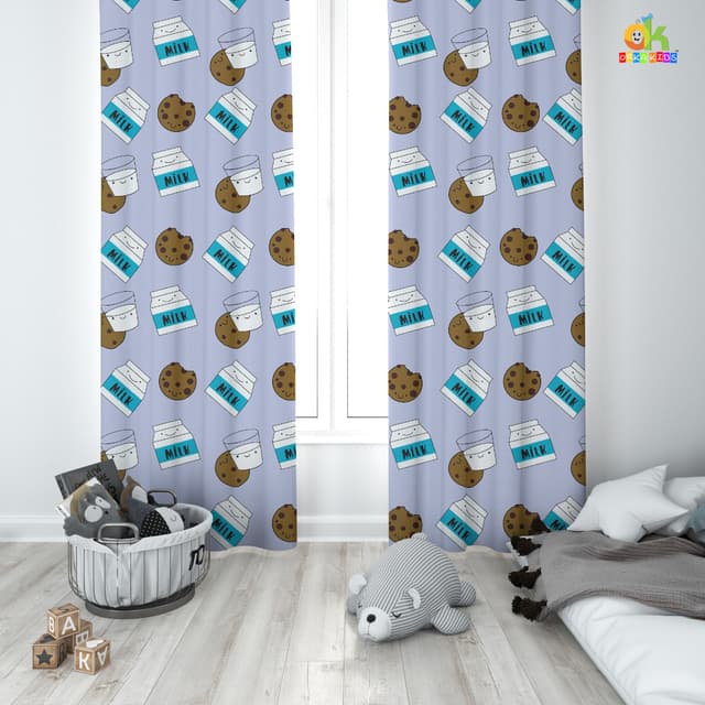 Orka Kids Door Curtain Pack of 2, (D38)