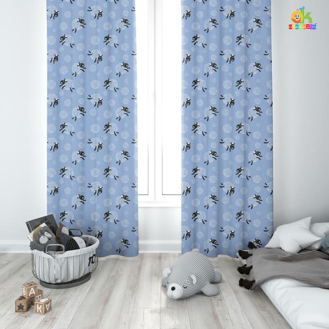 Orka Kids Door Curtain Pack of 2, (D22)