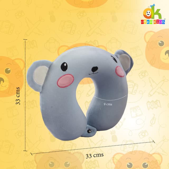 Orka Kids Embroidery Memory Foam Neck Pillow (D3)
