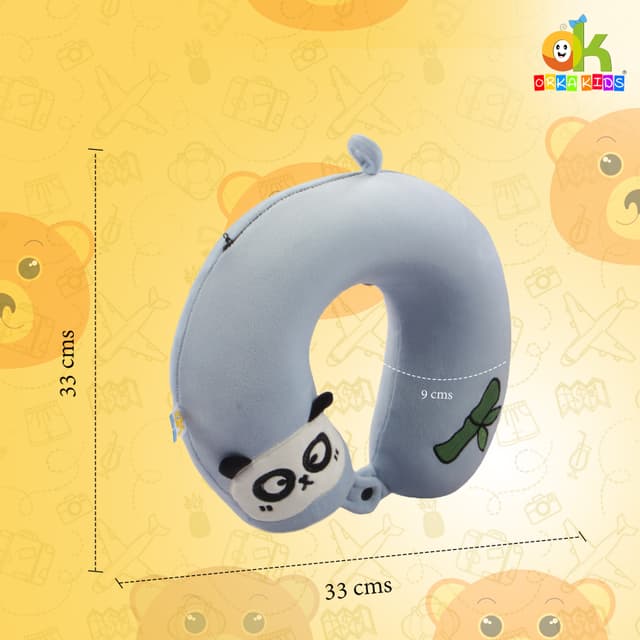 Orka Kids Embroidery Memory Foam Neck Pillow (D5)