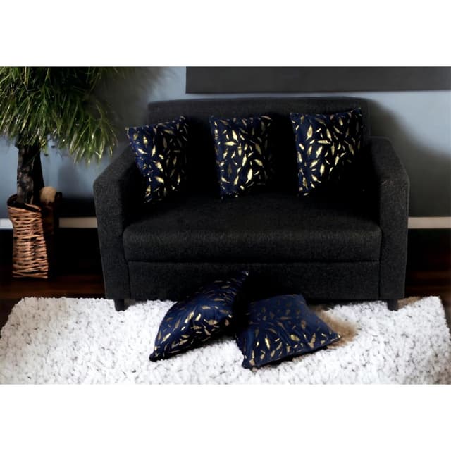 Orka Home 16x16 Microfiber Gold Foil Cuhsion