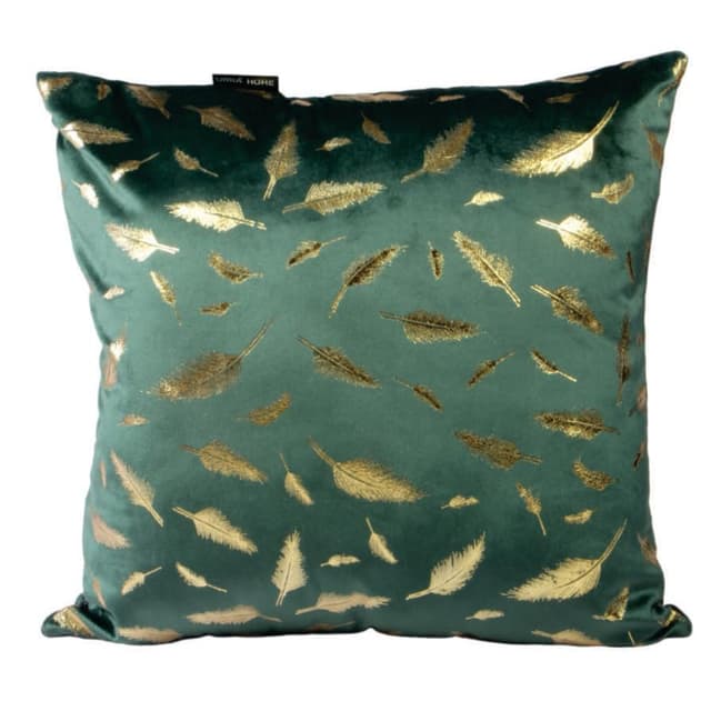 Orka Home 16x16 Microfiber Gold Foil Cuhsion