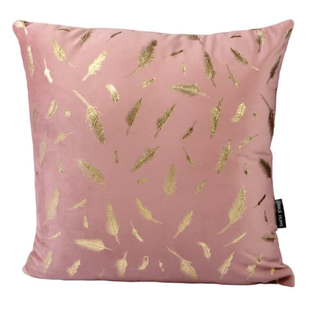 Orka Home 16x16 Microfiber Gold Foil Cuhsion