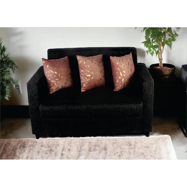 Orka Home 16x16 Microfiber Gold Foil Cuhsion