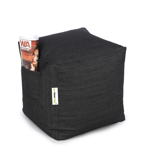 Can bean bag Denim Fabric Pouf Filled With Beans