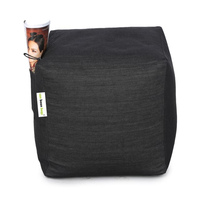 Can bean bag Denim Fabric Pouf Filled With Beans