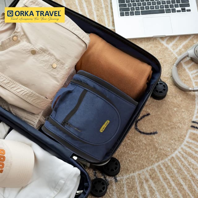 Orka Travel Cuper Rotatable Hook Hanging Toiletry Bag Travel Essentials Organizer