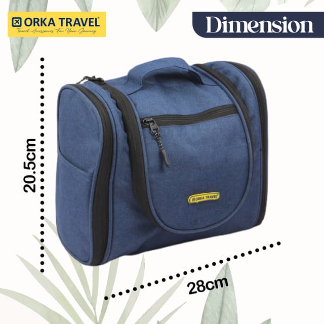 Orka Travel Cuper Rotatable Hook Hanging Toiletry Bag Travel Essentials Organizer