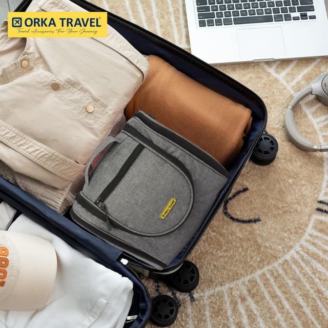 Orka Travel Cuper Rotatable Hook Hanging Toiletry Bag Travel Essentials Organizer