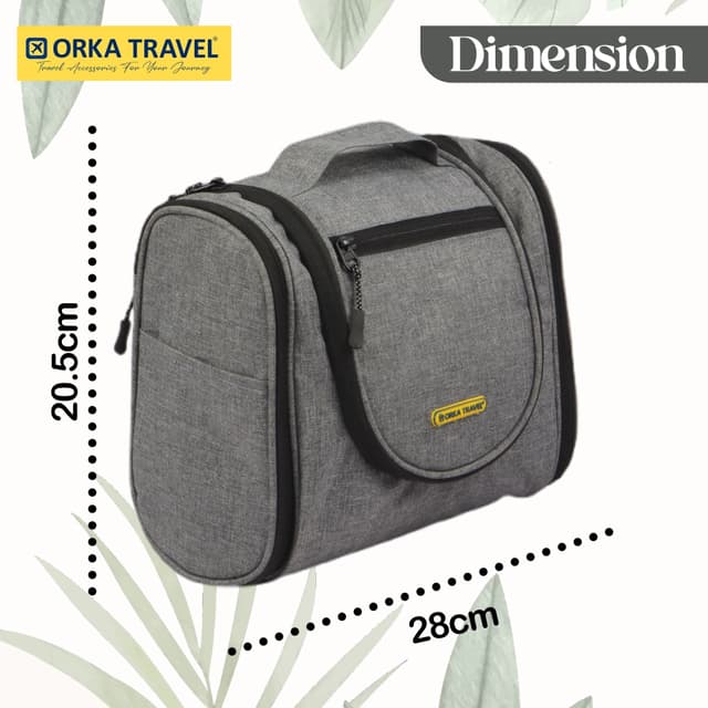 Orka Travel Cuper Rotatable Hook Hanging Toiletry Bag Travel Essentials Organizer