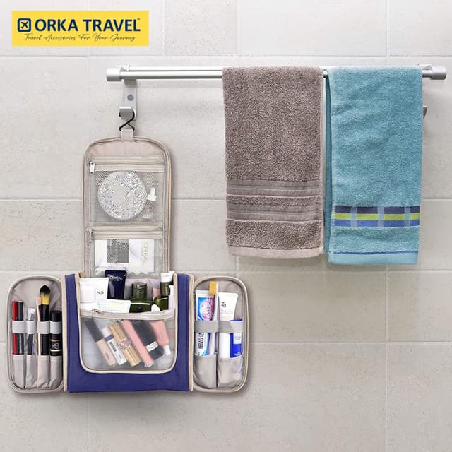 Orka Travel RoxyRotatable Hook Hanging Toiletry Bag Travel Essentials Organizer