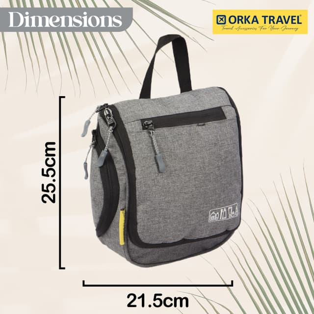Orka Travel RoxyRotatable Hook Hanging Toiletry Bag Travel Essentials Organizer