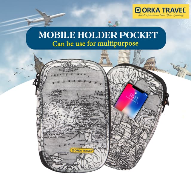 Orka Travel Digital Printed Passport Holder - Aegean Sea