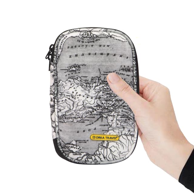 Orka Travel Digital Printed Passport Holder - Aegean Sea