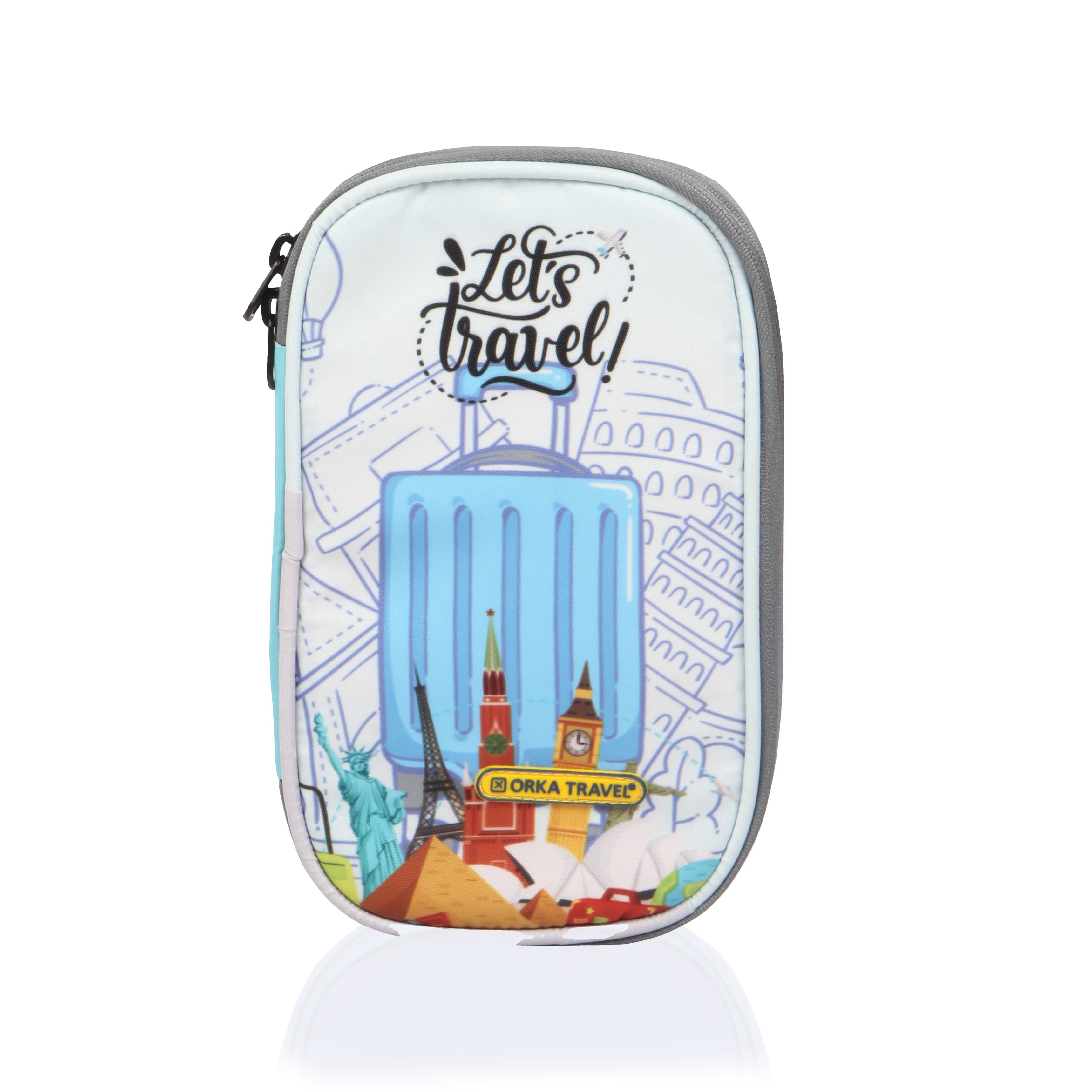 Orka Travel Digital Printed Passport Holder - Lets Travel view 2