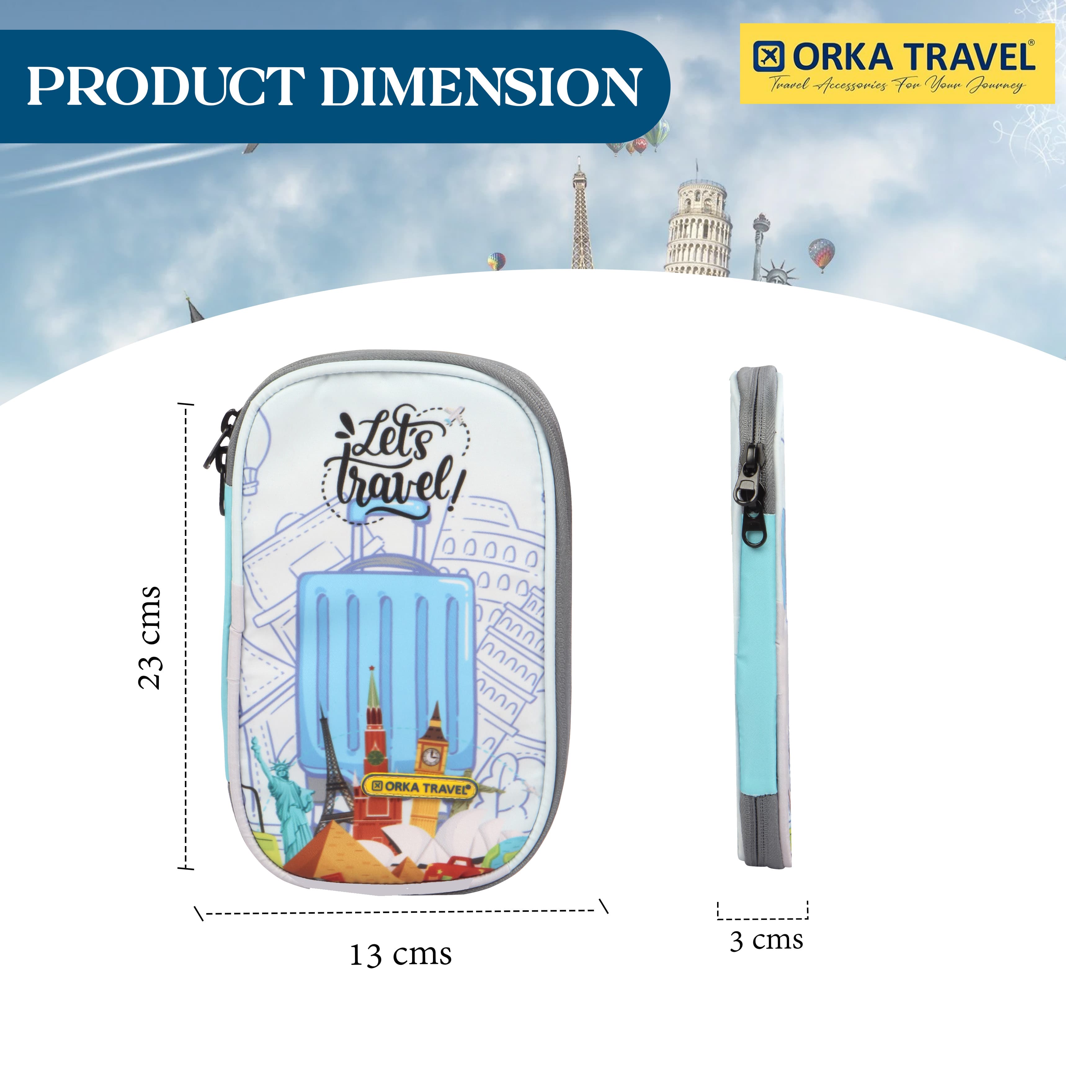 Orka Travel Digital Printed Passport Holder - Lets Travel view 5