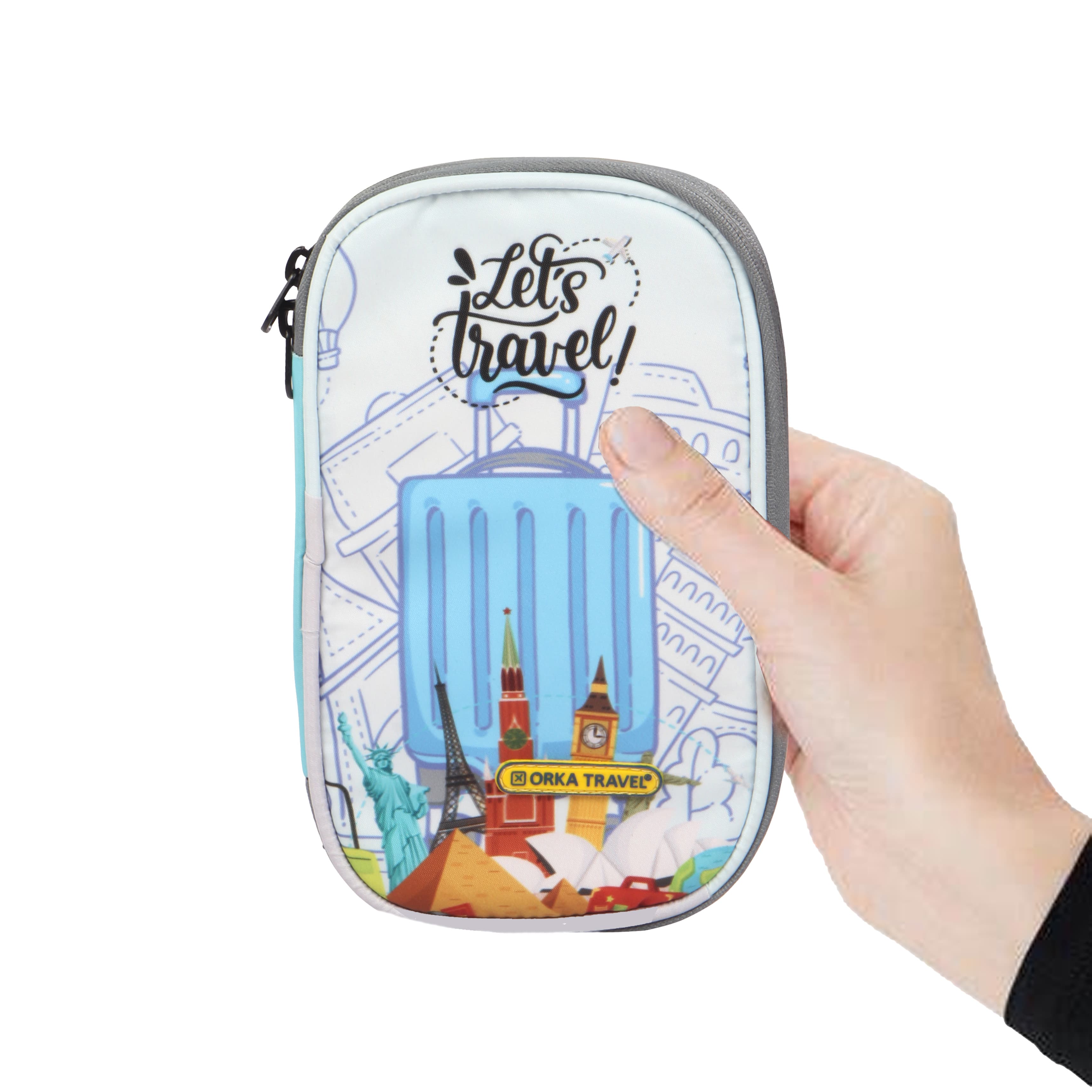 Orka Travel Digital Printed Passport Holder - Lets Travel view 6