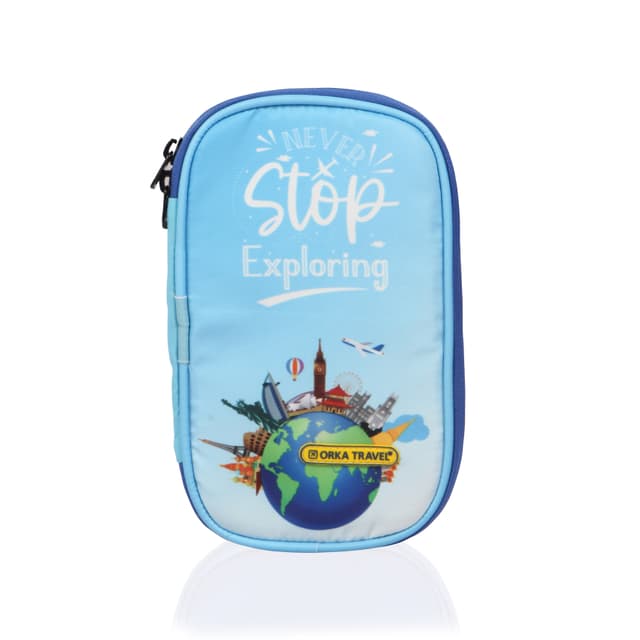 Orka Travel Digital Printed Passport Holder - Never Stop Exploring