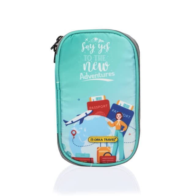 Orka Travel Digital Printed Passport Holder - New Adventure