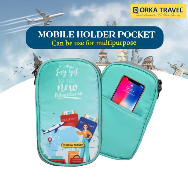 Orka Travel Digital Printed Passport Holder - New Adventure