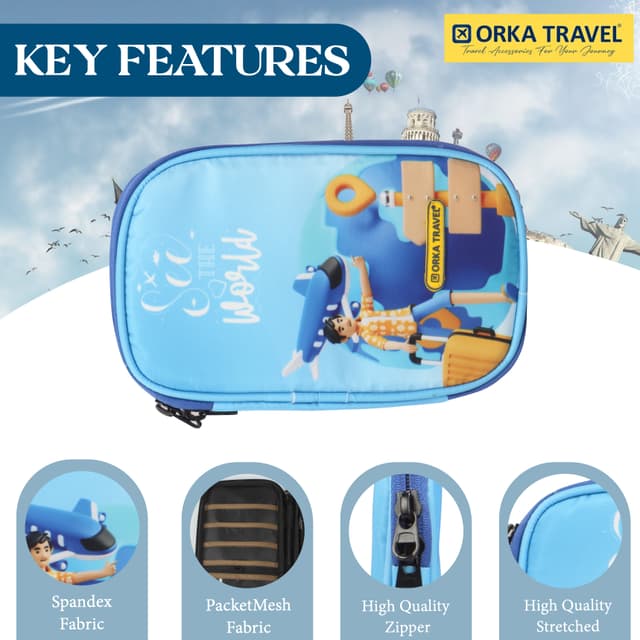 Orka Travel Digital Printed Passport Holder - See The World