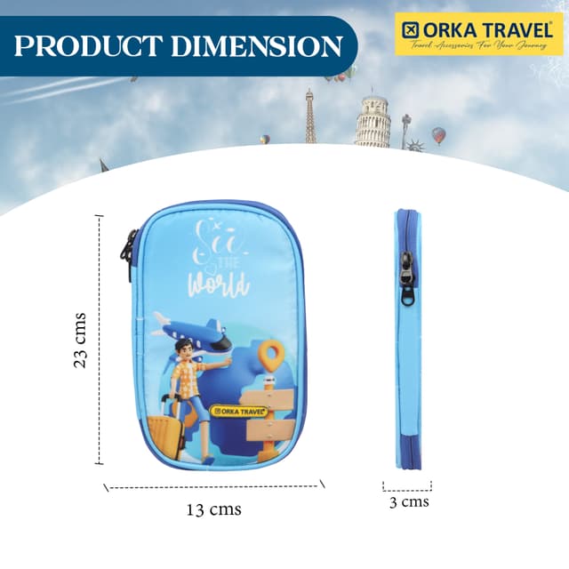 Orka Travel Digital Printed Passport Holder - See The World