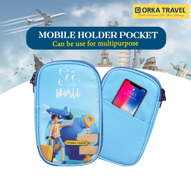 Orka Travel Digital Printed Passport Holder - See The World