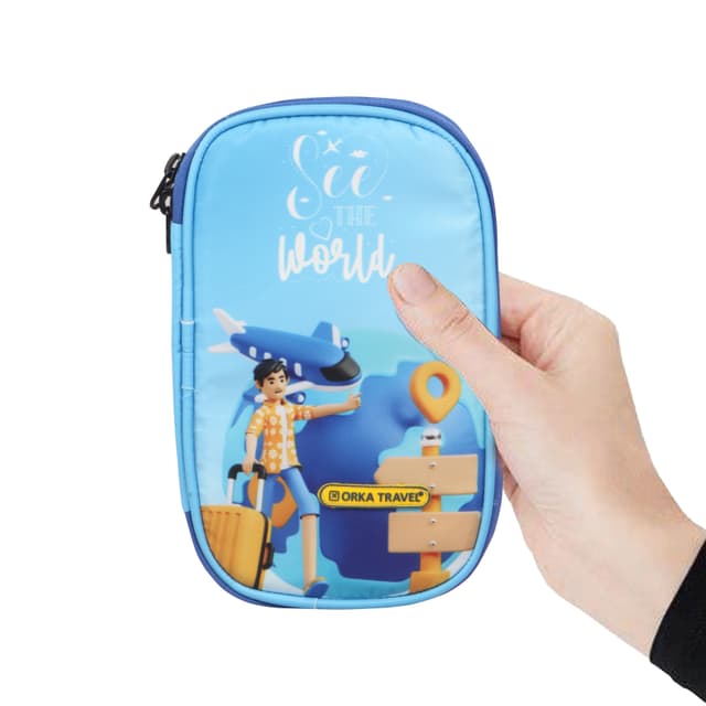 Orka Travel Digital Printed Passport Holder - See The World