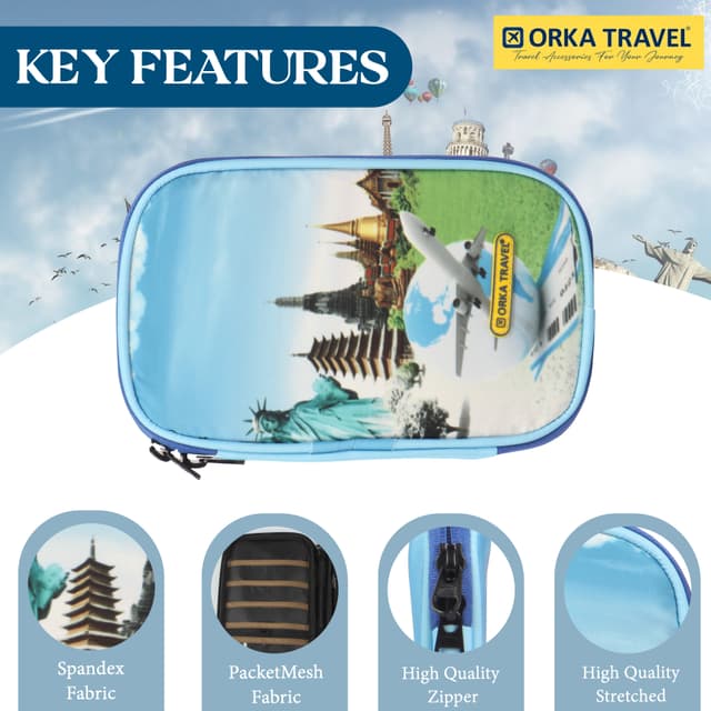 Orka Travel Digital Printed Passport Holder - Taking Flight