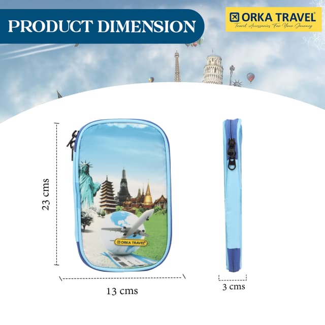 Orka Travel Digital Printed Passport Holder - Taking Flight