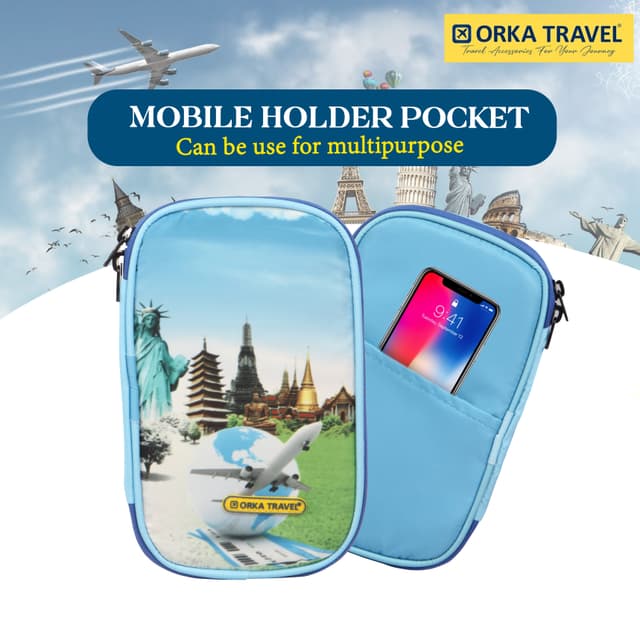Orka Travel Digital Printed Passport Holder - Taking Flight