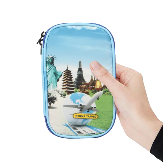 Orka Travel Digital Printed Passport Holder - Taking Flight