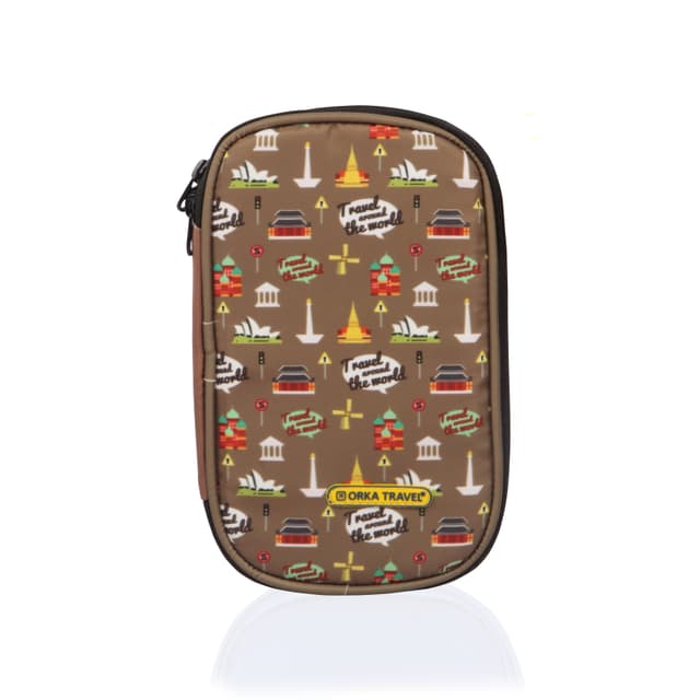 Orka Travel Digital Printed Passport Holder - Trave Around The World