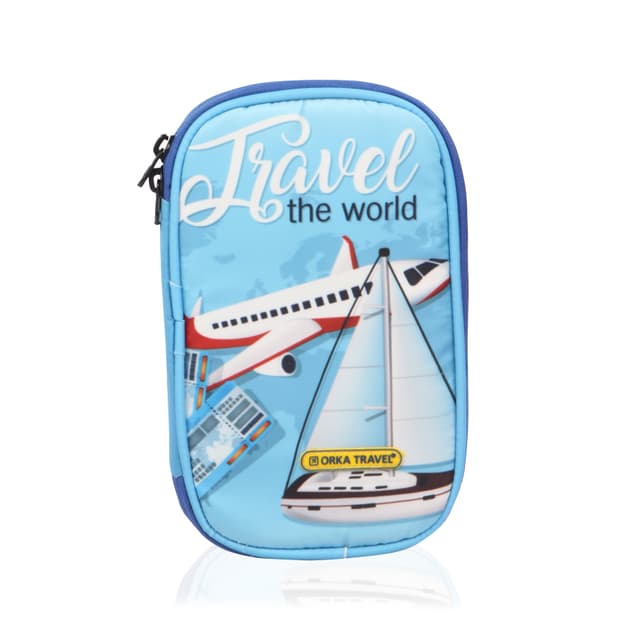Orka Travel Digital Printed Passport Holder - Travel The World