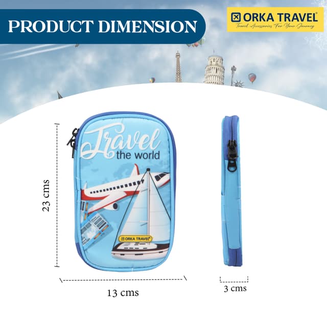 Orka Travel Digital Printed Passport Holder - Travel The World