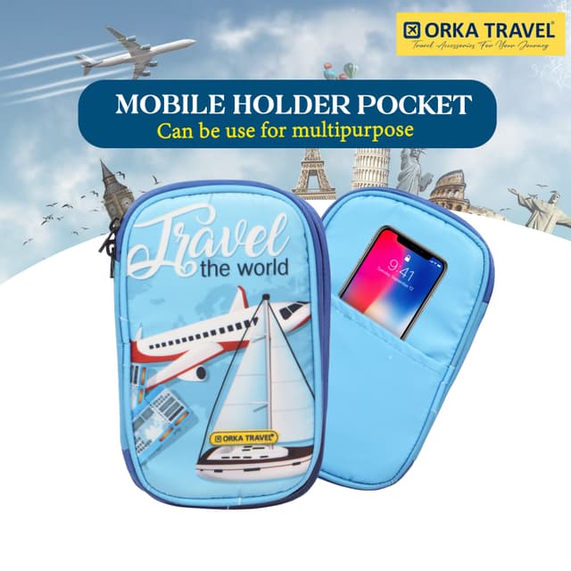 Orka Travel Digital Printed Passport Holder - Travel The World