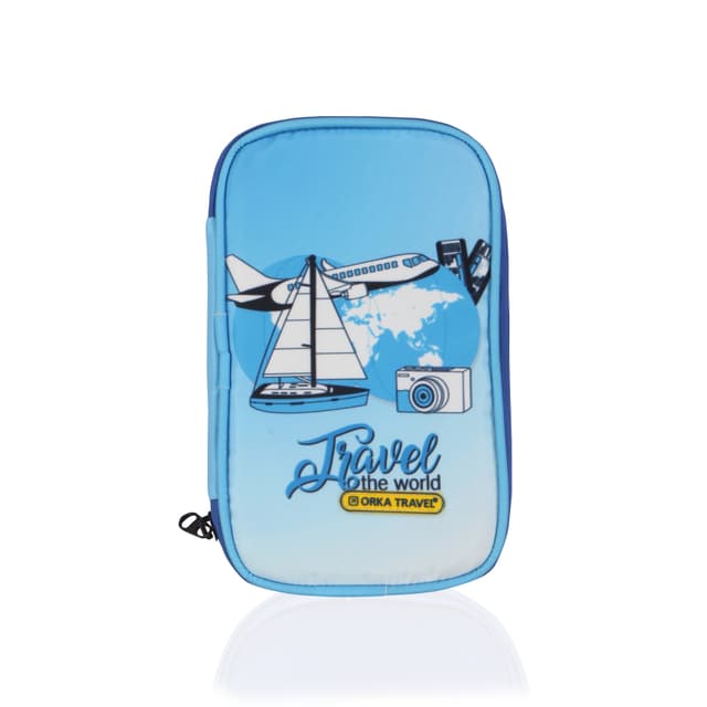 Orka Travel Digital Printed Passport Holder - Travel The World Selfie