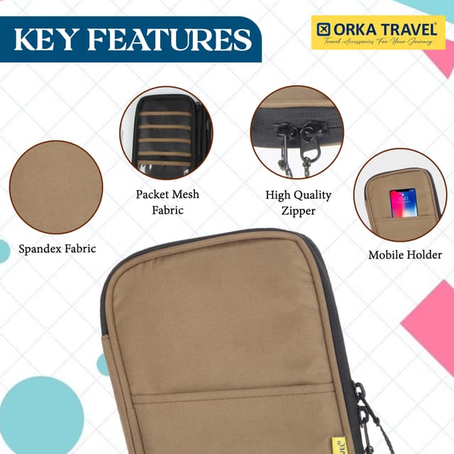 Orka Travel Solid Passport Holder