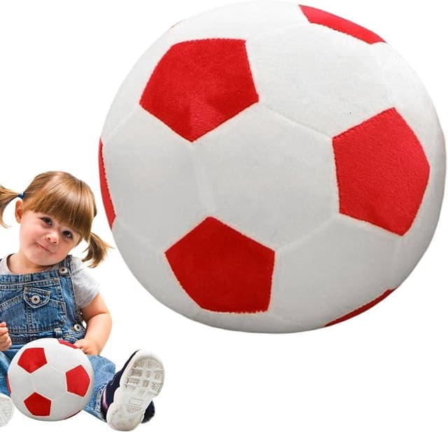Orka Kids Hand Ball Micro Football Teddy Bear Soft Toy | Birthday Gift for Girls/Wife, Boyfriend/Husband, Soft Toys Wedding for Couple Special, Baby Toys Gift Items, Large, Red White