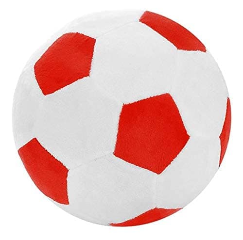 Orka Kids Hand Ball Micro Football Teddy Bear Soft Toy | Birthday Gift for Girls/Wife, Boyfriend/Husband, Soft Toys Wedding for Couple Special, Baby Toys Gift Items, Large, Red White