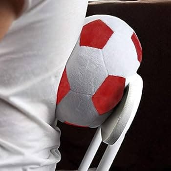 Orka Kids Hand Ball Micro Football Teddy Bear Soft Toy | Birthday Gift for Girls/Wife, Boyfriend/Husband, Soft Toys Wedding for Couple Special, Baby Toys Gift Items, Large, Red White