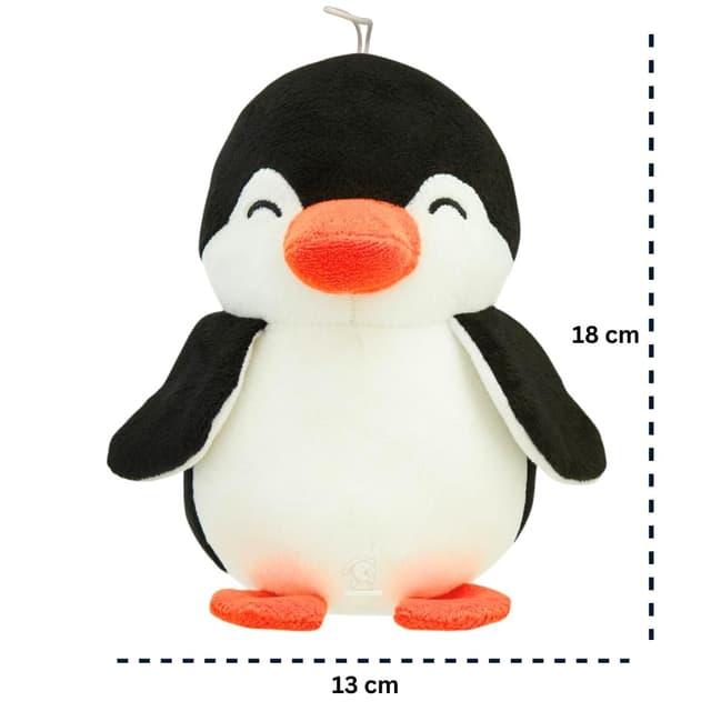 Orka Kids Penguin Black, Plush/Soft Toy for Boys, Teddy Bear, loveble,Huggable, Girls and Kids, Super-Soft, Safe, Great Birthday Gift