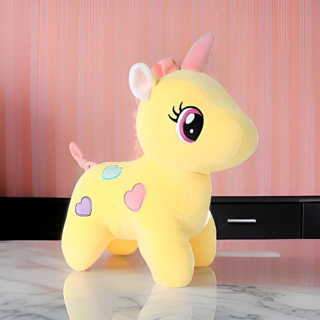 Soft Stuffed Plush Unicorn Soft Toys (Super Soft Stuffed Baby Unicorn Soft Toys for Boys and Girls), Yellow